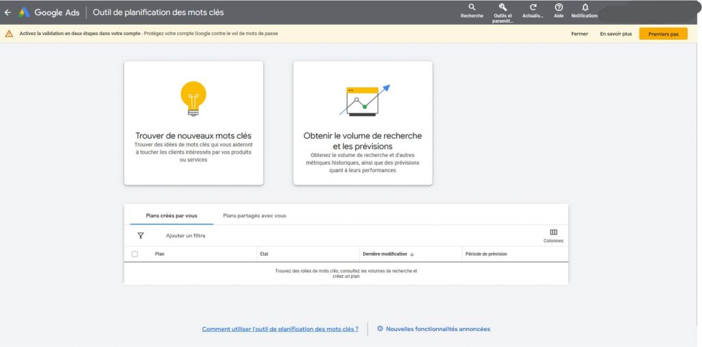 Google Keyword Planner