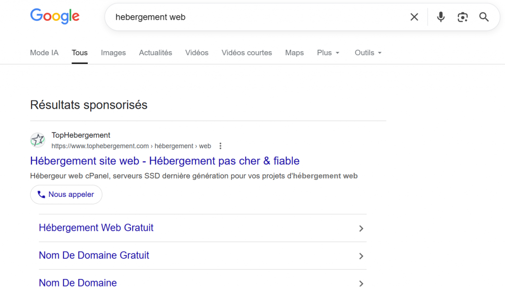 Exemple SEA